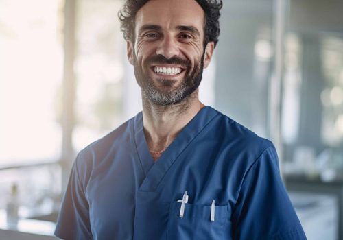 front-view-male-nurse-hospital